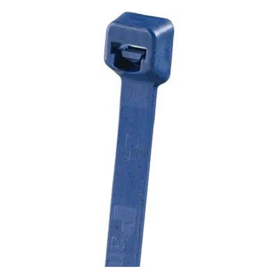 Cincho detectable / 8.0' (203mm) largo / 0.13' (3.4mm) ancho / Polipropileno metal detectable / 18lb / Azul oscuro / 100 piezas