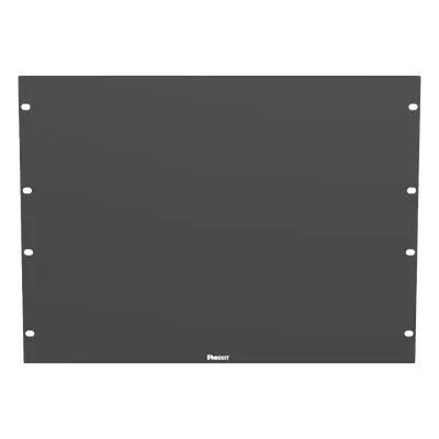 Tapa Ciega para Rack / 19 in / 8UR / Acero / Plano / Negro