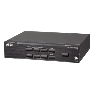 Matrix Switch de Presentación 4x2 / True 4K / Escalador Integrado / HDMI 5m 16ft / HDR / HDCP 2.2