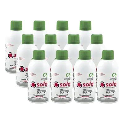 Gas de Prueba CO / 12 Latas / Uso Manual o en Dispensadores / No Inflamable / UL Clasificado