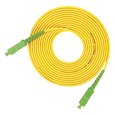 Jumper de Fibra Óptica / SC/APC a SC/APC / Monomodo OS1/OS2 / Simplex / 3 m (9.84 ft) / 2 mm