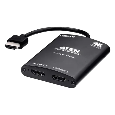 Distribuidor HDMI / True 4K / 2 Puertos / HDMI 2.0 / HDCP 2.2 / 18 Gbps / Alcance 5 m (16.4 ft)