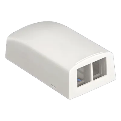 Caja de montaje superficial PANDUIT NK2BXIW-A para 2 módulos keystone