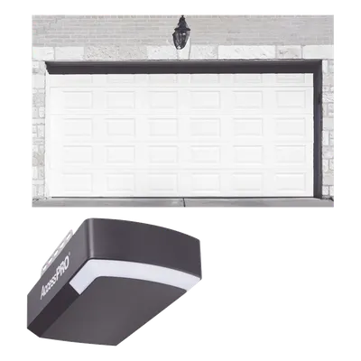 Kit Completo Puerta de Garage / 12x7 Pies (3.67x2.13 m) / Cuadro Corto / Panel Insulado 43mm / Motor DC 1/2 HP / 127 VCA / Control por App / Hasta 50 Controles