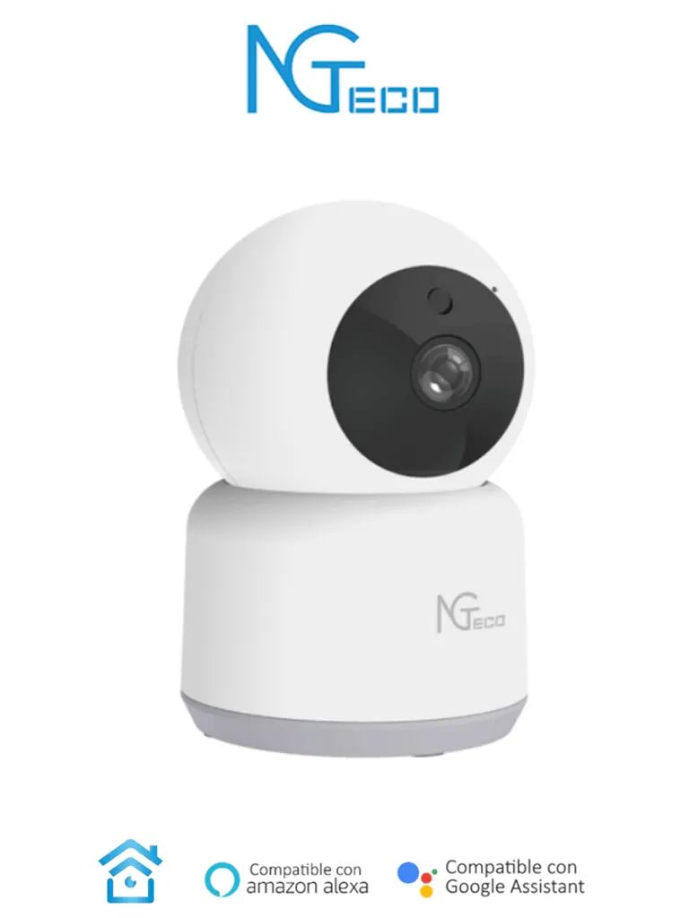 Cámara PT WiFi ZKTeco NG-C2401 con resolución 1080p y audio bidireccional