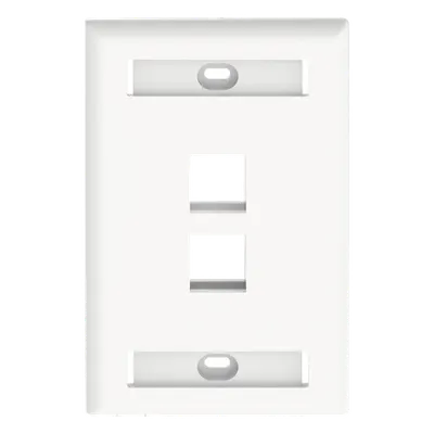 Placa de pared PANDUIT NK2FWHY para 2 módulos Keystone