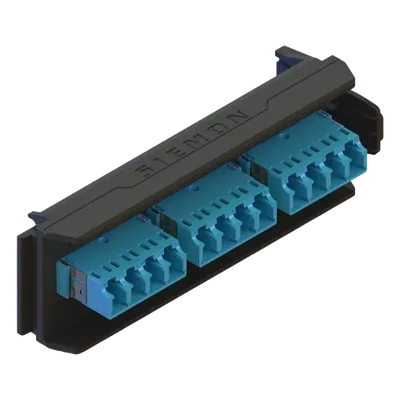 Placa acopladora SIEMON LVA12-LCU-BC-A para 12 fibras monomodo