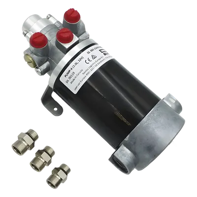 Bomba Hidráulica de Engranajes / 12 V CC / Reversible / Caudal 3.0 L/min / Desplazamiento 290-960 cc / Conexiones ORB / Embarcaciones hasta 21 m (70 ft)