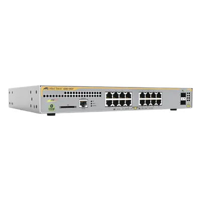 Switch PoE+ Administrable Capa 3 / 16 Puertos Gigabit / 2 SFP / 247 W / 26.8 Mpps / 1U Rack