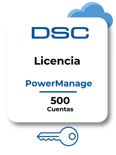 DSC Power Manage - Plataforma de Gestion para la seguridad basada en IP / 500 cuentas / Solo Software