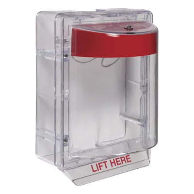 Cubierta Protectora / Policarbonato UV / Bocina 95-105 dB / Montaje Superficie / Espaciador Transparente / ADA y UL / -40°C a 116°C