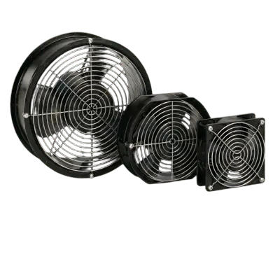 Ventilador Axial Compacto / 6 Pulgadas (152 mm) / 115VAC / 240 CFM / 407 m³/h / 70°C Máx / Acero Negro / 50,000 Horas
