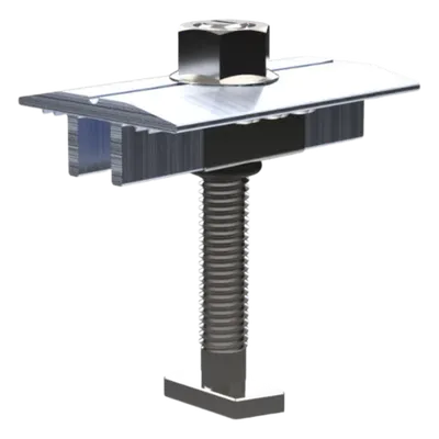 Abrazadera intermedia BASEL N00027 para módulos solares de 30 a 40 mm