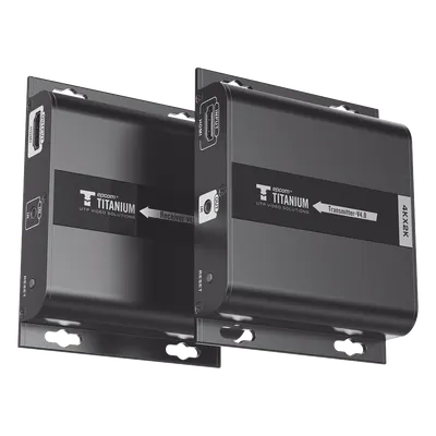 Kit Extensor HDMI para distancias de 120 metros / Resolución 4K @ 30Hz / Cat 6 / Soporta conexión Uno a Uno y Uno a Muchos / Soporta hasta 253 Rx / Baja Latencia / Uso 24/7 / Soporta HDbitT / Compatible con Switch Gigabit