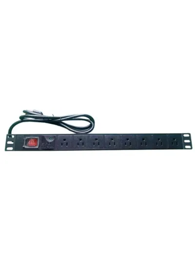 Barra PDU SAXXON PDU08-10A de 8 contactos y montaje en rack