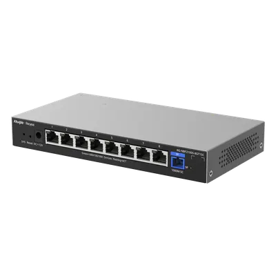 ONU/Switch Híbrido / 1 Puerto PON 1G SC/UPC / 8 Puertos Ethernet 1G / 18 Gbps / 100 Clientes / 7.95 x 4.25 x 1.10 in