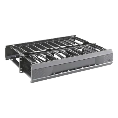 Organizador de cables HOFFMAN DCHD2 de doble cara para rack de 19 pulgadas