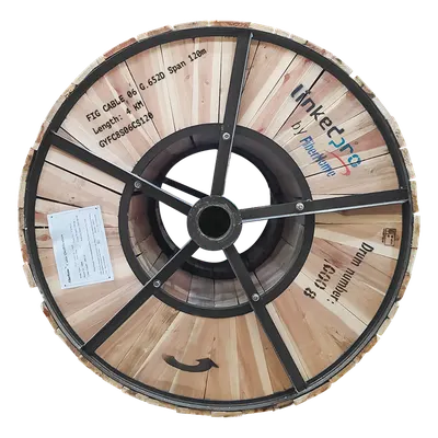 Carrete Fibra Óptica Aérea Figura 8 / Monomodo G.652D / 6 Hilos / Span 120 m / 4 km / 13,123 ft