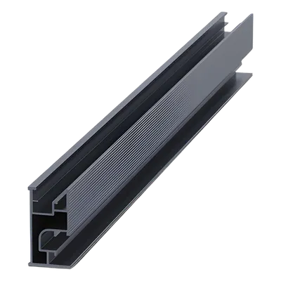 Riel 7 2100 mm aluminio anodizado