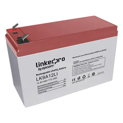 Batería LiFePO4 LINKEDPRO LK9A12LI de 12.8 V y 9 Ah