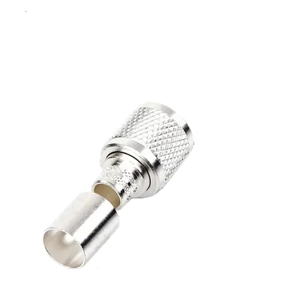 Conector UHF Macho / Anillo Plegable / Bronce Plateado / Teflón / RG-8, RG-213/U, BELDEN 8237, 8267