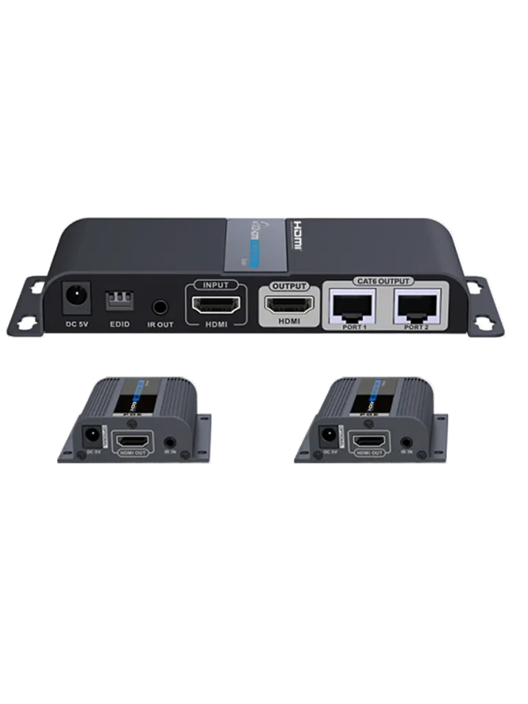 Extensor HDMI SAXXON LKV712PRO para 2 pantallas hasta 40 m