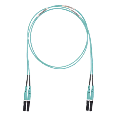 Jumper de Fibra Óptica / Multimodo OM3 50/125 / LC-LC Dúplex / LSZH / 10 m (32.81 ft) / Aqua