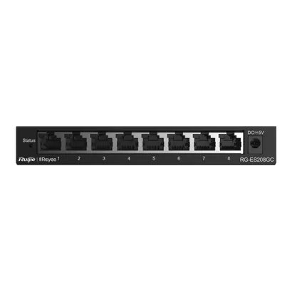 Switch administrable RUIJIE RG-ES208GC Gigabit de 8 puertos para CCTV
