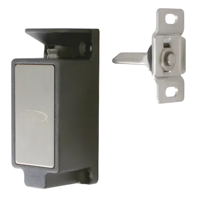 Cerradura Electromagnética para Gabinetes / 320 lbs (145 kg) / Sensor NO/NC / 12/24 VDC / Cierre o Apertura en Falla / Acero Resistente al Óxido
