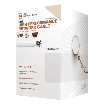 Cable de red Cat6 LINKEDPRO PRO-CAT-6-PLUSW de 305 m