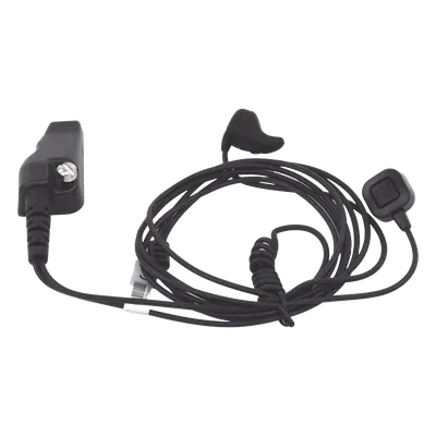 Micrófono-Audífono Profesional / Cancelación de Ruido / Cable Kevlar 20 kg / PTT de Anillo / Compatible Kenwood Serie 80/90/140/180/NX