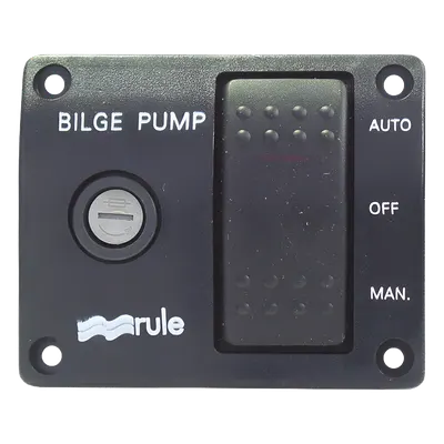 Switch de Panel / Control Manual 3 Posiciones / Portafusibles Integrado / Indicador LED Rojo / 73 mm x 60 mm / 0,07 kg