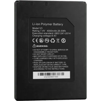 Batería Li-Ion / 7.4 VCC / 4000 mAh / 29.6 Wh / Carga 8.4 VCC / 320 g / Para Testers CCTV