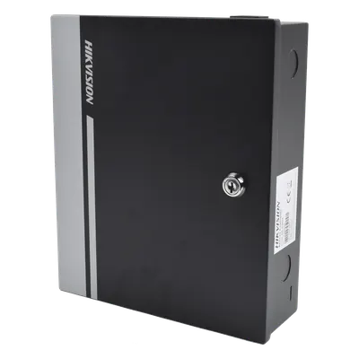Controlador de Acceso para 2 Puertas y 4 Lectores / Fácil Administración con Software Gratuito / Incluye Gabinete y Fuente de Alimentación 12Vcc/8A / 10,000 Tarjetas / 50,000 Eventos