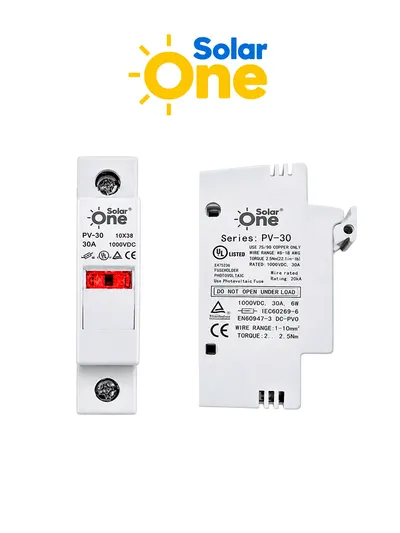 Portafusible fotovoltaico SolarOne 1141PUL para fusibles de 10×38 mm