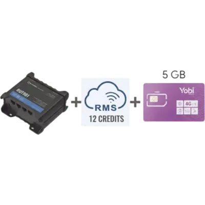 Router 4G LTE Teltonika RUT901 con SIM Yobi y gestión RMS