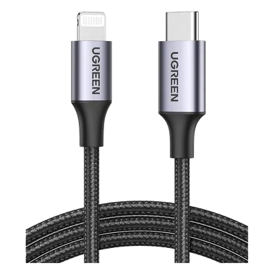 Cable USB-C a Lightning UGREEN 60761 MFi de 2 m para dispositivos Apple