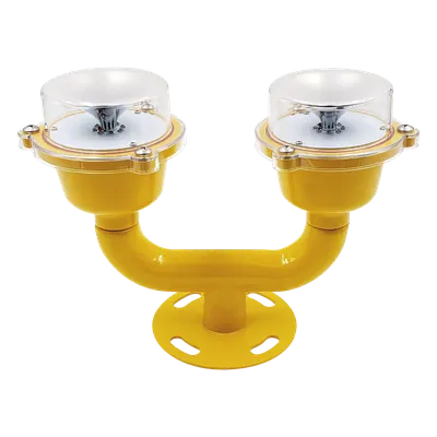 Lámpara de Obstrucción Aeronáutica / Doble LED Rojo / IP65 / 4 Modos de Operación / Bajo Consumo ≤3W / FAA L-810 / -40℃～70℃