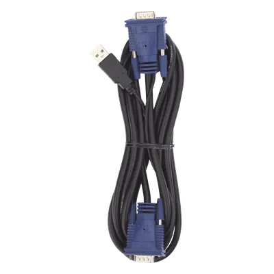 Cable KVM USB PLANET KVM-KC1-3 de 3 m con video VGA blindado