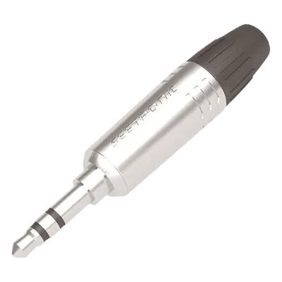 Conector estéreo macho SEETRONIC M2TP3C de 3.5 mm metálico
