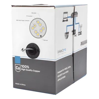 Cable UTP LINKEDPRO PRO-CAT-5E Cat5e de cobre, rollo de 305 m