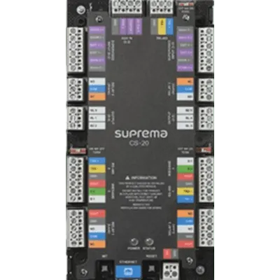 Panel de control de acceso SUPREMA CS20P para 2 puertas con PoE+