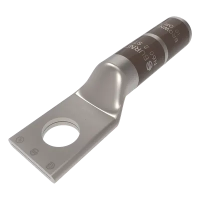 Zapata Terminal de Cañón Largo / 35 000 V / Calibre 2 AWG / Tornillo 5/16 in / Barril Largo / Cobre Estañado