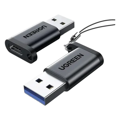 Adaptador USB 3.1 Tipo C a USB-A 3.0 |Carga y Sincronización de Datos | Admite Corriente de 3A | Transferencia de hasta 5 Gbps | Amplia Compatibilidad | Chip VL160 | Caja de Aluminio | Color Negro.