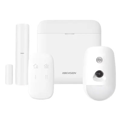 Kit de alarma inalámbrica Hikvision DS-PWA48-K-CAM con verificación visual