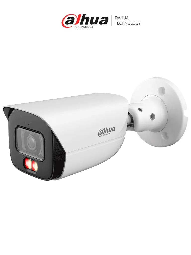 Cámara IP bullet Dahua DH-IPC-HFW3449E-S-IL de 4 MP con PoE
