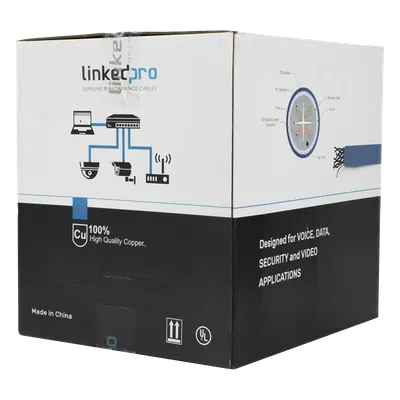 Cable de red Cat6+ blindado LINKEDPRO PRO-CAT6-S, 305 m
