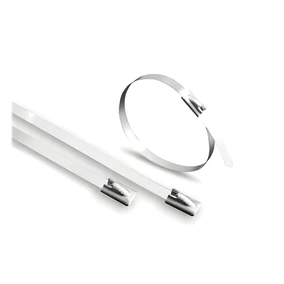 Cincho de Acero Inoxidable / 4.6 x 200 mm / -80°C a +150°C / 100 piezas / ASTM B117-07 / ISO 9227 NSS