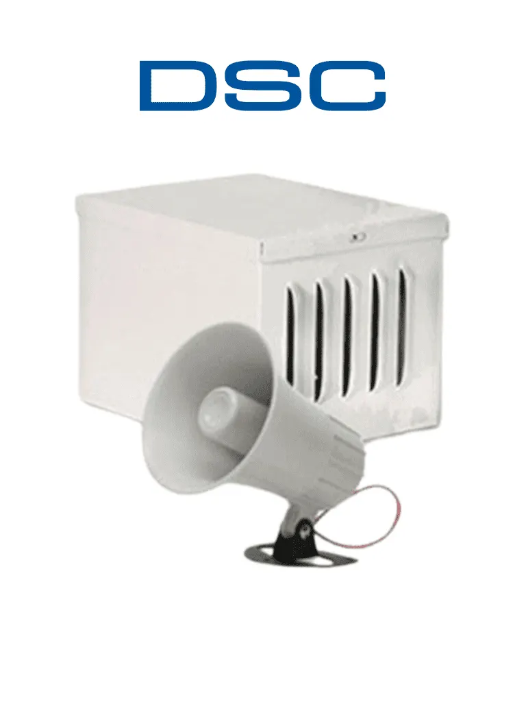 Sirena exterior DSC S20WGPAQ de 20 W con gabinete metálico