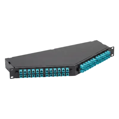 Panel de Fibra Óptica de Alta Densidad / 96 Puertos LC / OM4 Multimodo / Método A / Rack 19 in